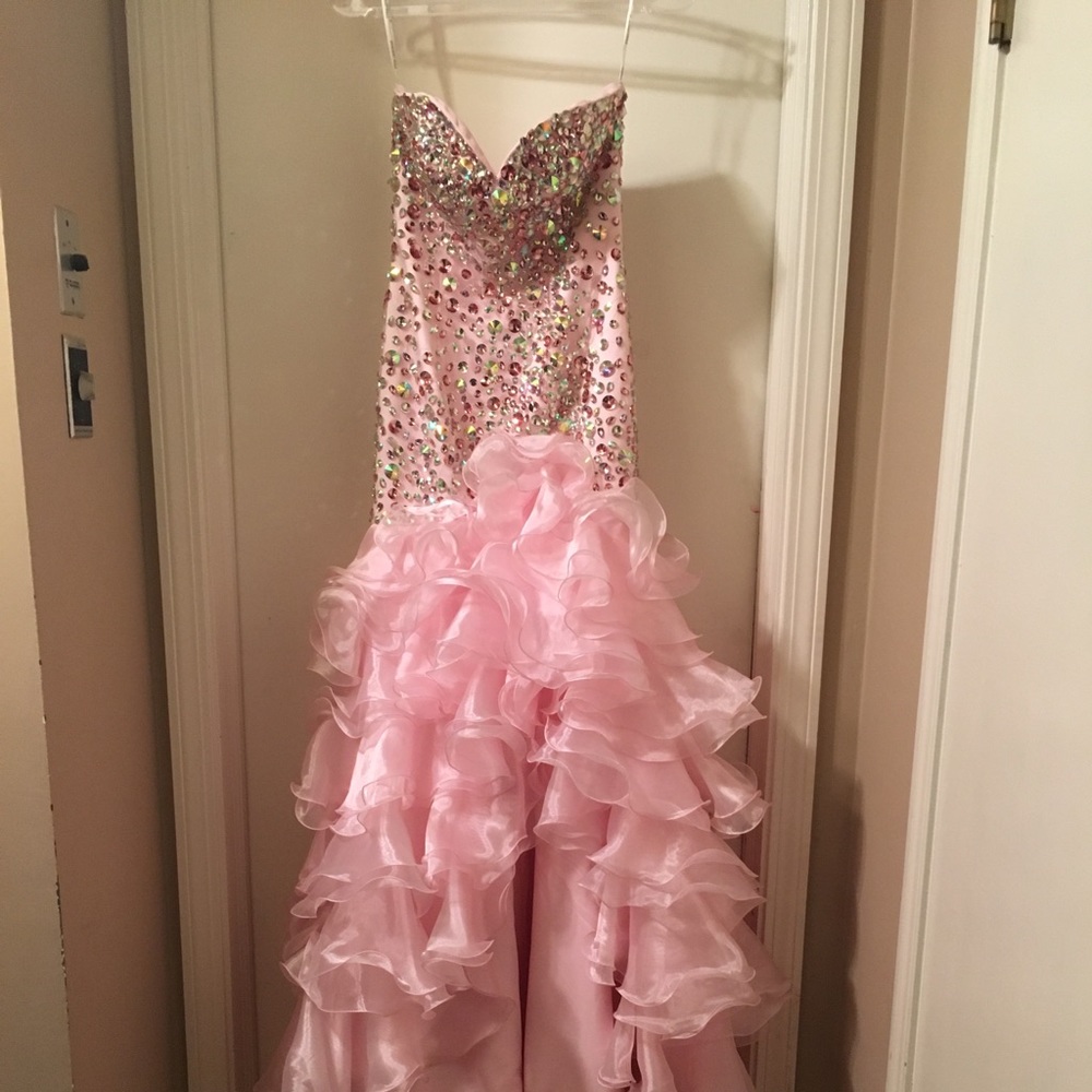 Pink Sherri Hill Prom Dress